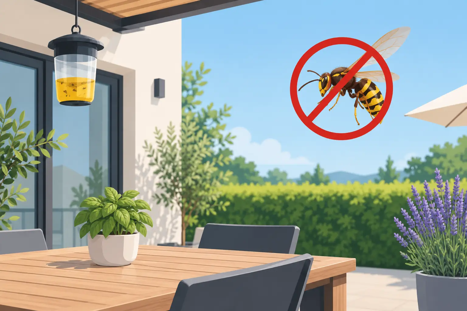 Comment éloigner les frelons européens de la terrasse